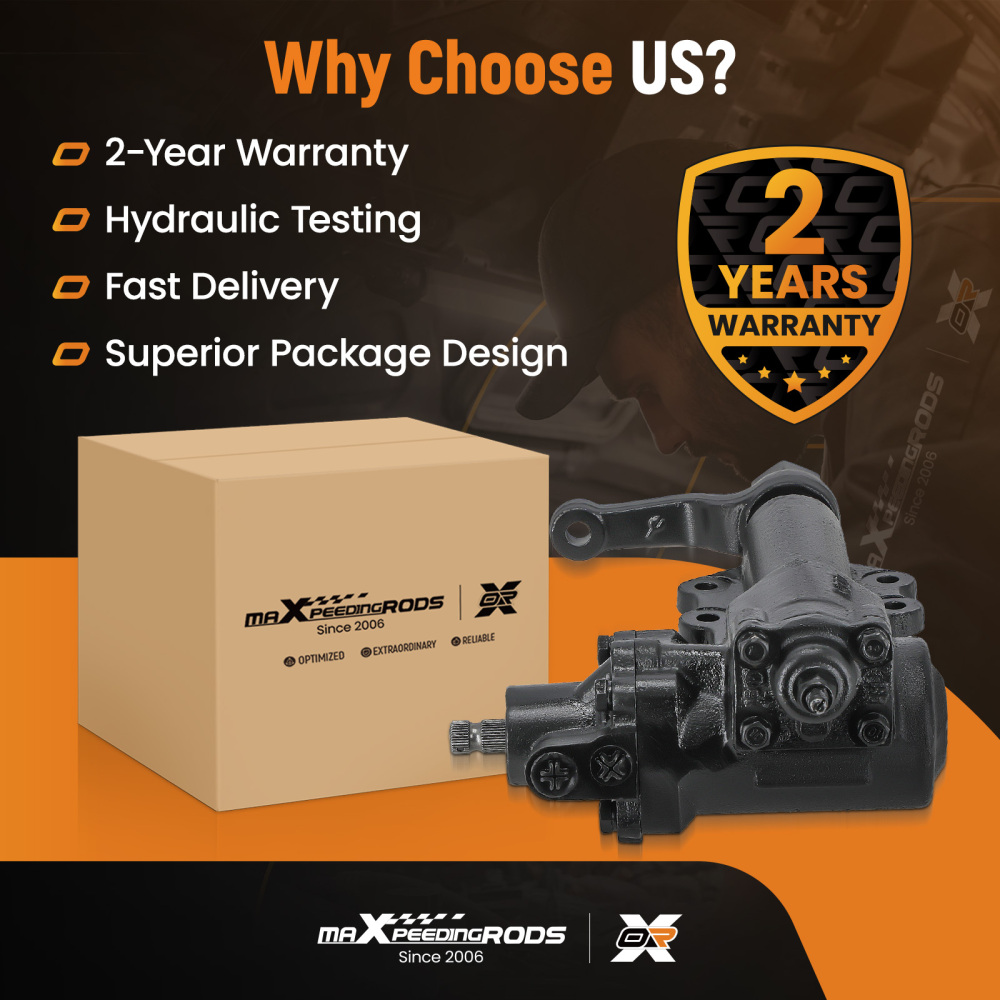 Power Steering Gear Box 27-8405 compatible for Nissan D21 1986-94 Pickup 1992-99 2.4L RWD