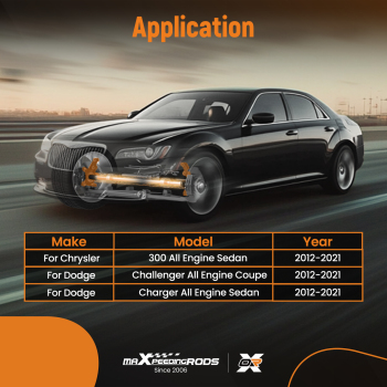 Pair Front Steering Knuckle compatible for Dodge Charger compatible for Chrysler 300 2012-2021 698-298