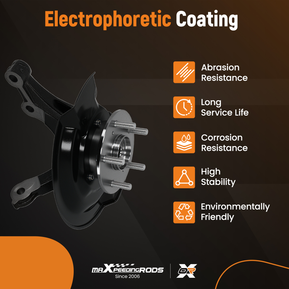 Front Passenger Hub Steering Knuckle compatible for Honda CR-V L4 2.4L 07-09 45255STKA00