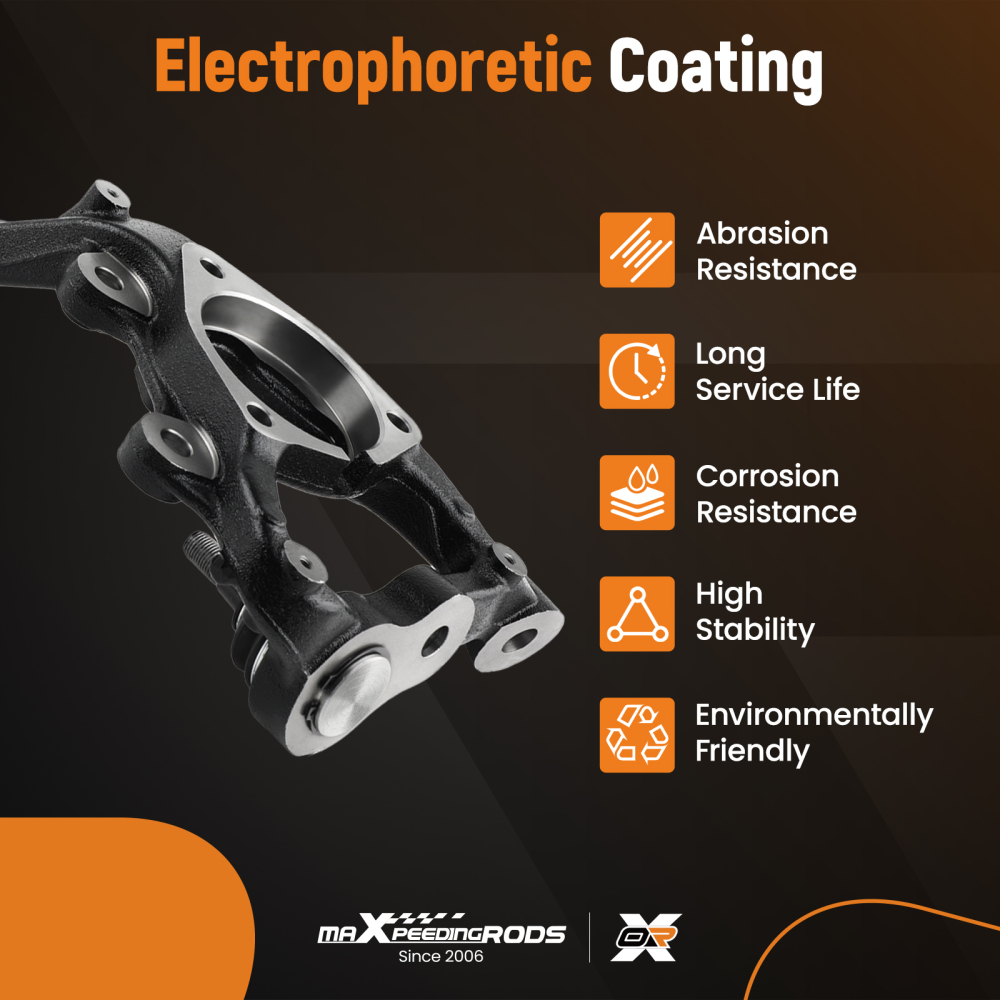 Front Driver Passenger Steering Knuckle compatible for Dodge Charger 2012-2021 5168421AE