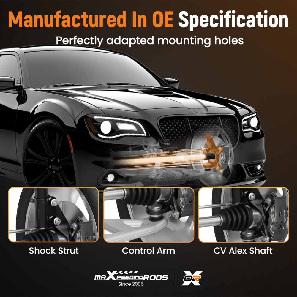 Front Driver Passenger Steering Knuckle compatible for Dodge Charger 2012-2021 5168421AE