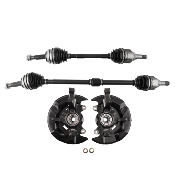 Steering Knuckles And CV Axle Shaft Set compatible for Toyota Matrix 1.8L 2009-2013 66-5224