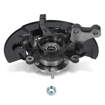Front Left Steering Knuckle+Wheel Hub Bearing compatible for Toyota Camry 15-17 SE XSE 2.5L