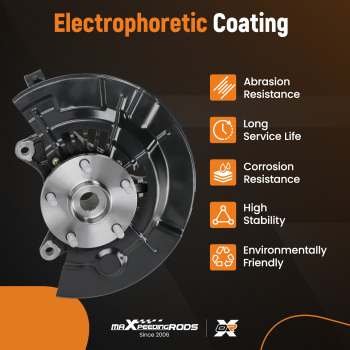 Front Left Steering Knuckle+Wheel Hub Bearing compatible for Toyota Camry 15-17 SE XSE 2.5L