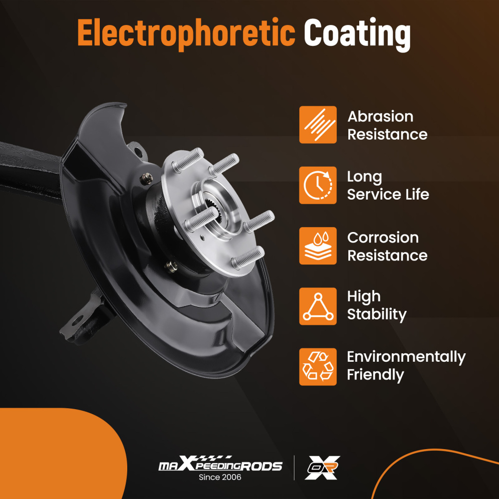 Front Steering KnuckleWheel Hub Bearing Assembly compatible for Honda Accord KA698400