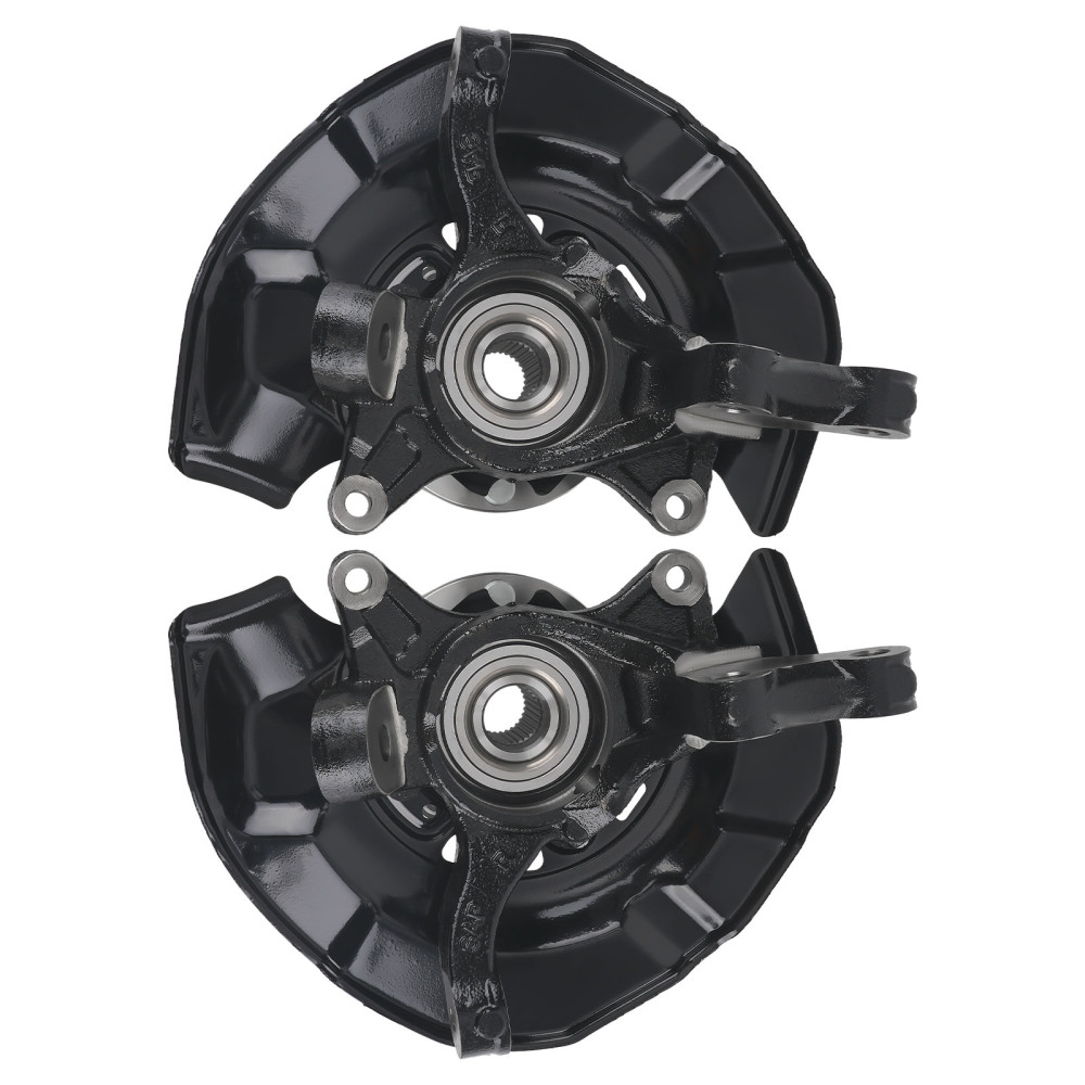 2x Front Wheel Hub Bearing Steering Knuckle Assembly compatible for Toyota Sienna 2004-2010