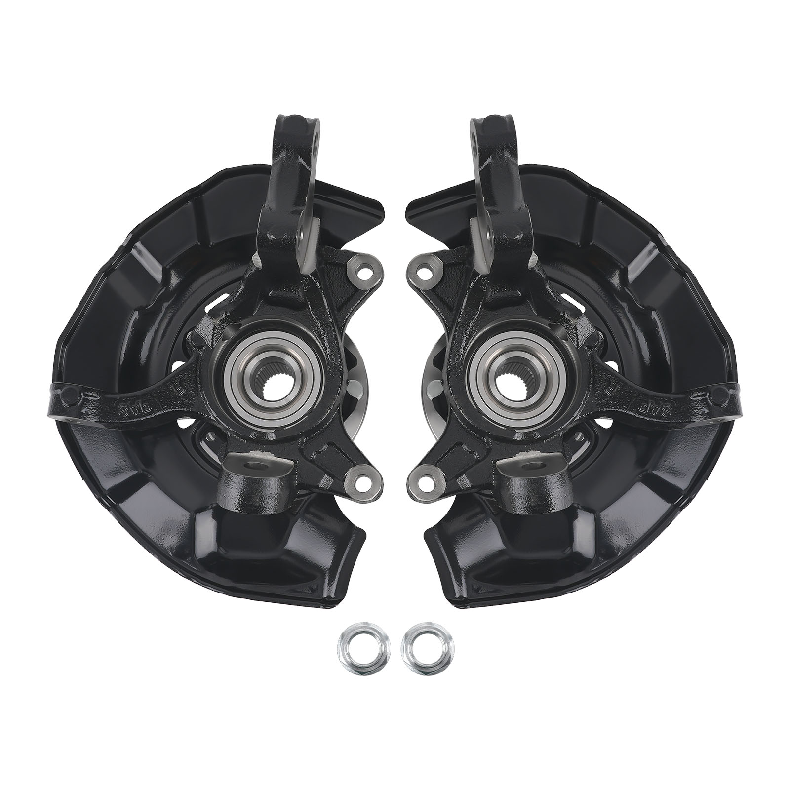 2x Front Wheel Hub Bearing Steering Knuckle Assembly compatible for Toyota Sienna 2004-2010
