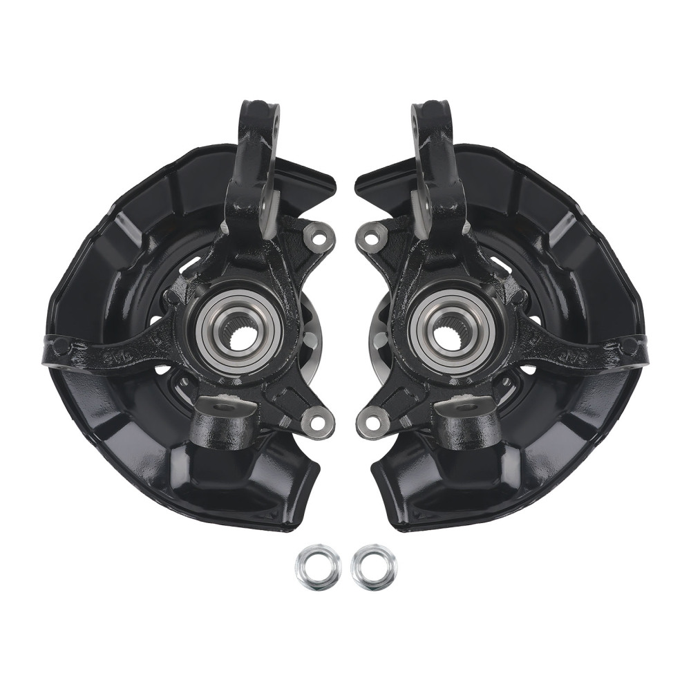 2x Front Wheel Hub Bearing Steering Knuckle Assembly compatible for Toyota Sienna 2004-2010