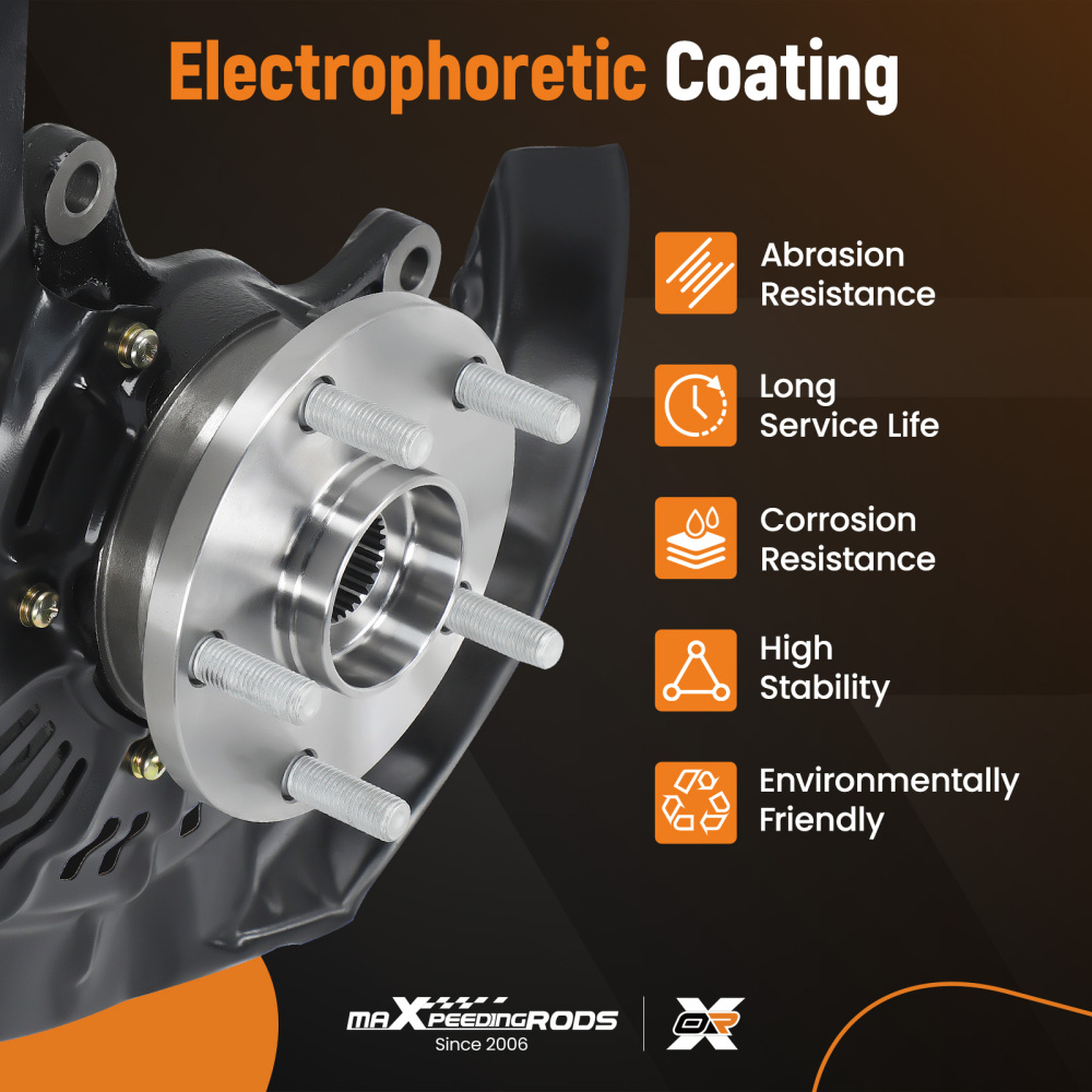 Front Left Knuckle Wheel Hub Bearing compatible for Toyota Highlander 2014-2017 698-433