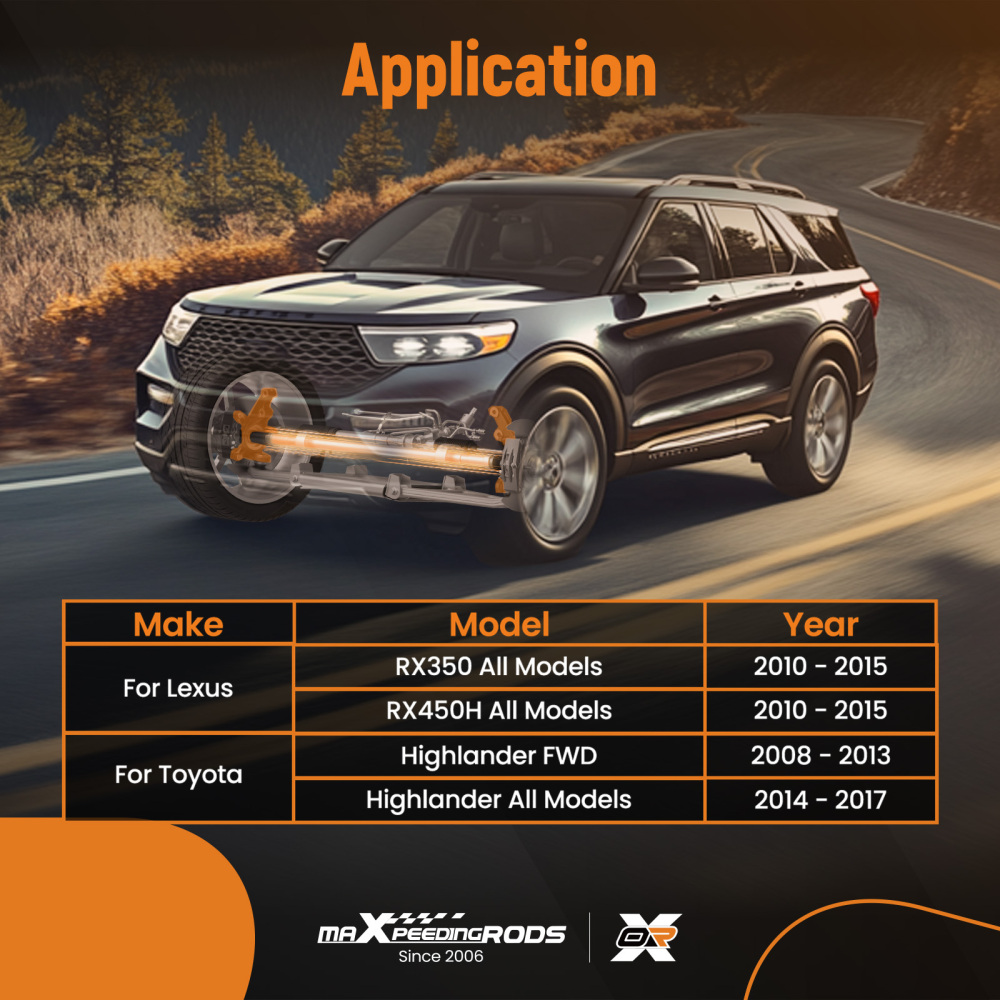 Front Left Knuckle Wheel Hub Bearing compatible for Toyota Highlander 2014-2017 698-433