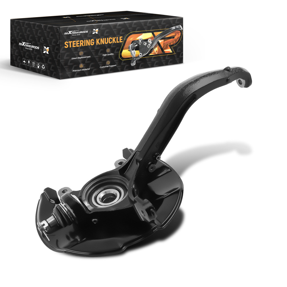 Front Steering Knuckle+Wheel Hub Bearing compatible for Honda Accord 2008-12 TSX 09-14