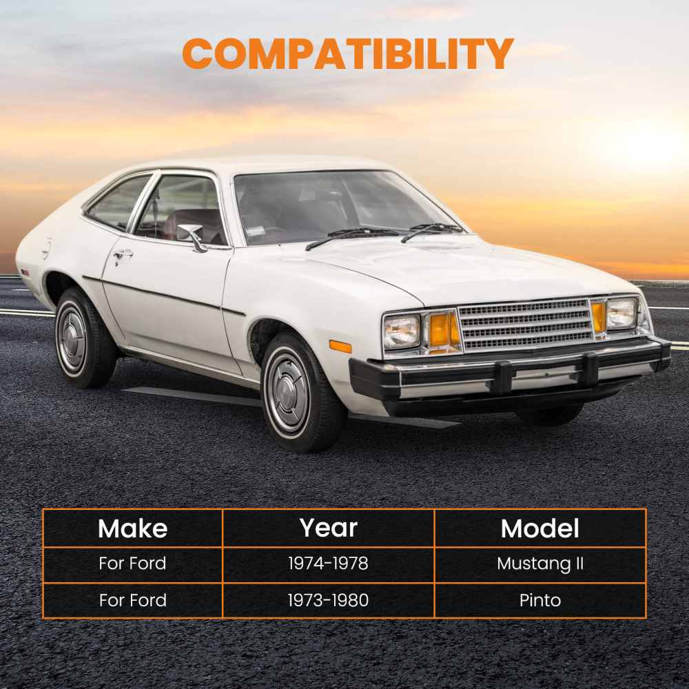 Front 2 Drop Spindles Pair compatible for Ford Mustang II Pinto 1974-1978