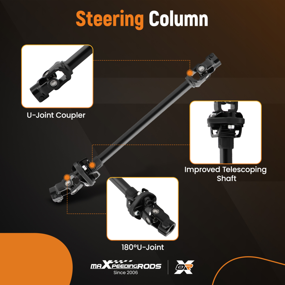 Steering Column Intermediate Shaft For 95 96-2002 compatible for Dodge Ram 1500 2500 3500 4WD