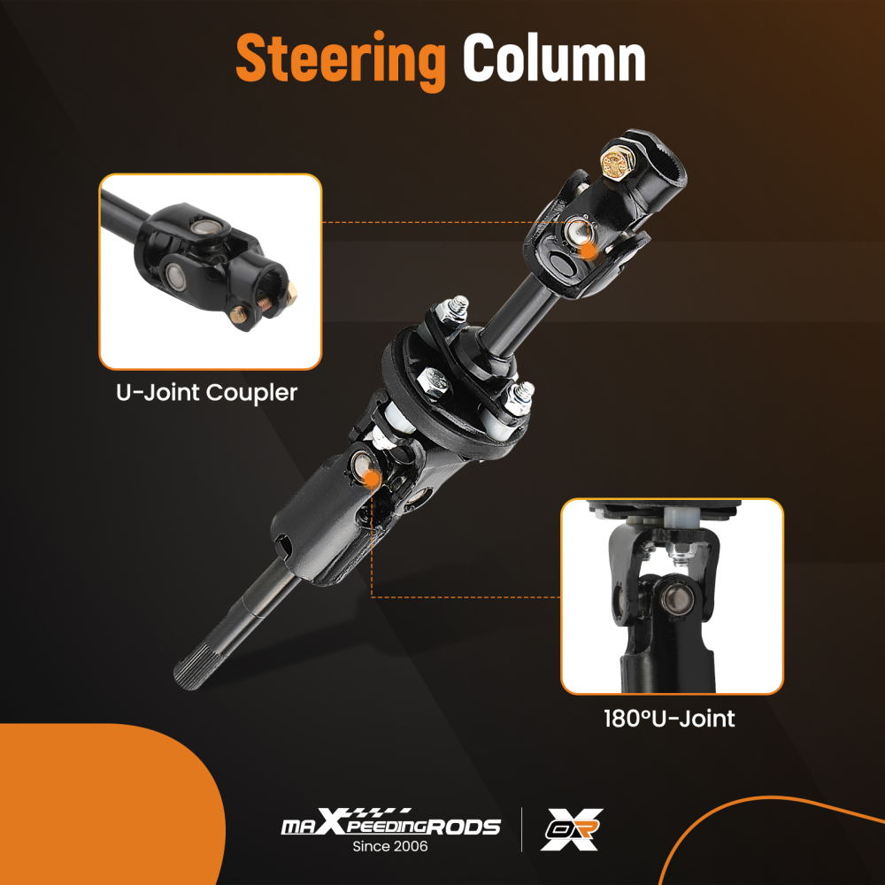 Lower Intermediate Steering Column Shaft w/ Coupler compatible for Suzuki Vitara/Compatible for Chevy Tracker