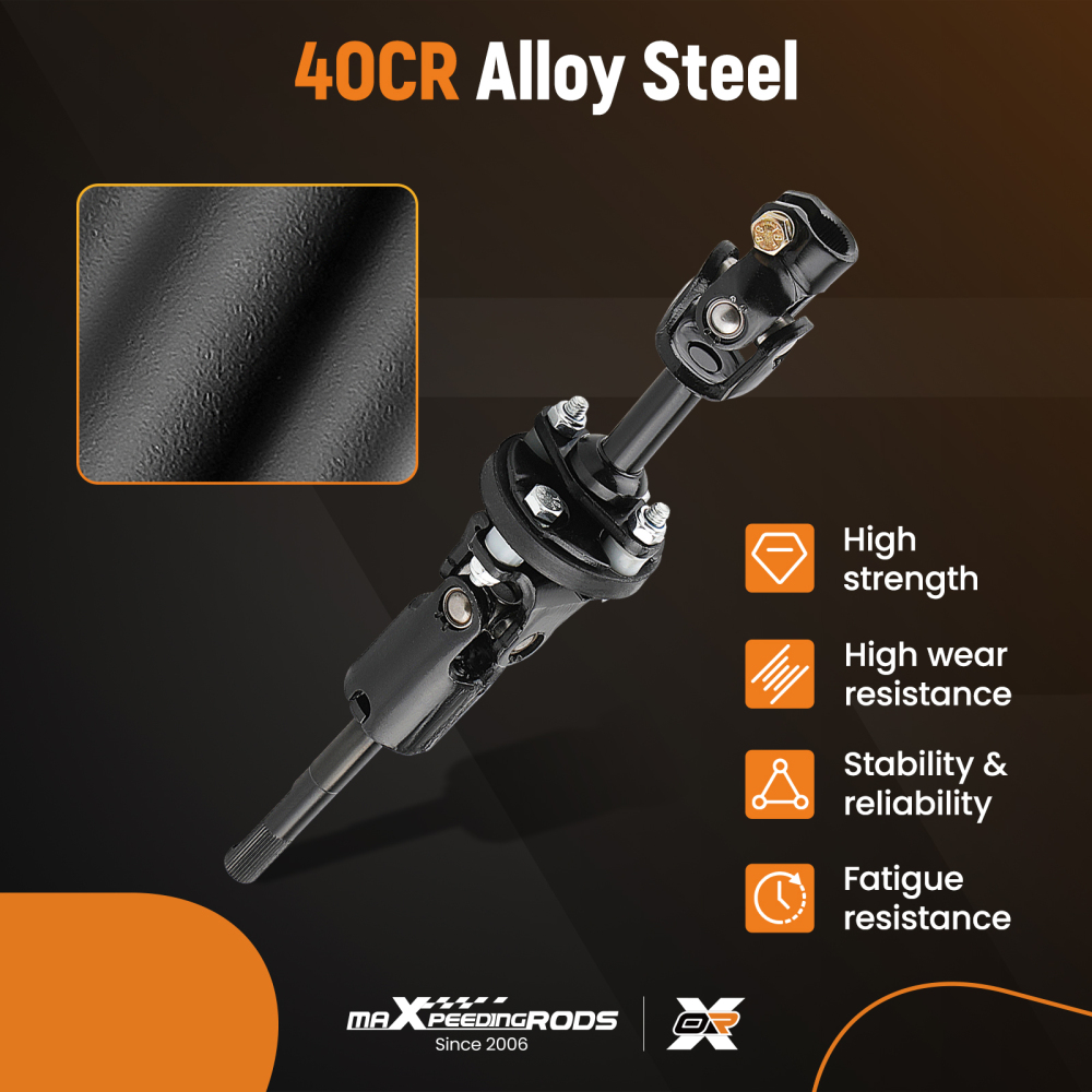 Steering Column Lower Intermediate Shaft w/Coupling for 1999-2004 compatible for Chevy S10