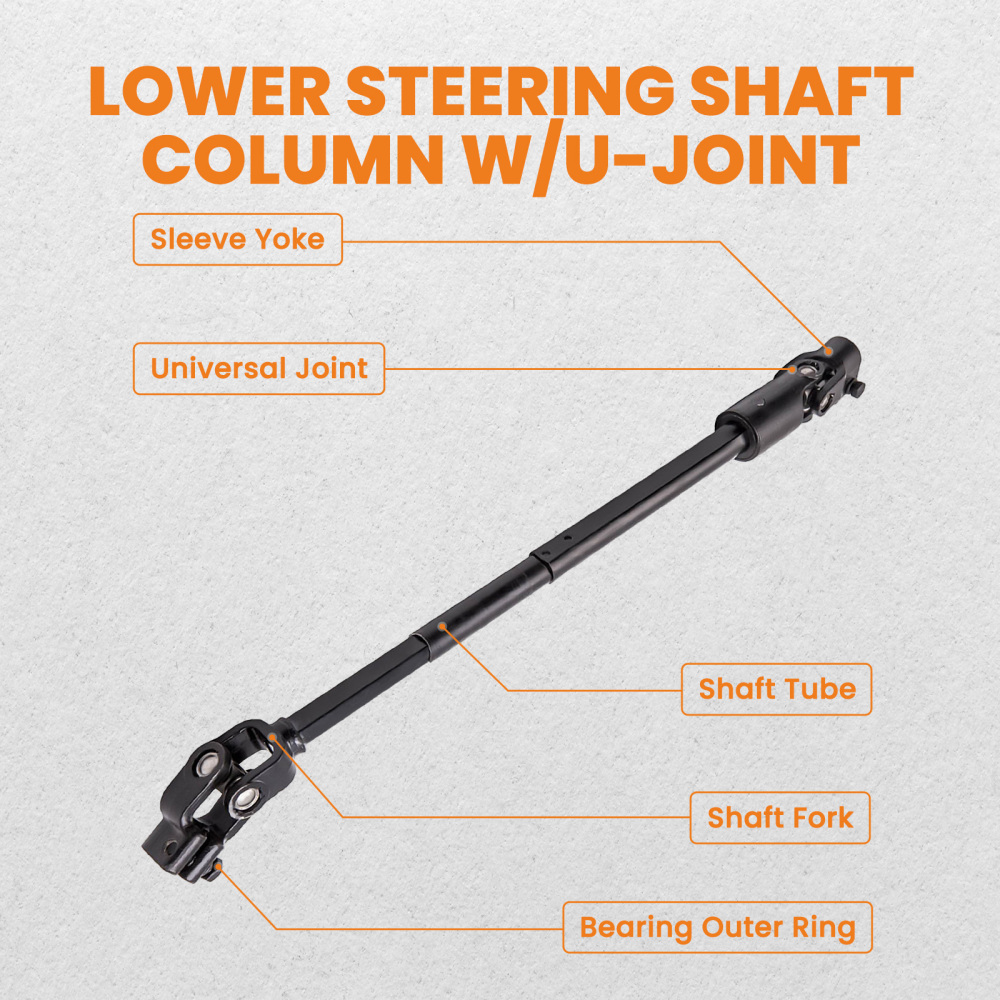 Lower Power Steering Shaft compatible for Jeep Cherokee 1984-1994 compatible for Jeep Comanche