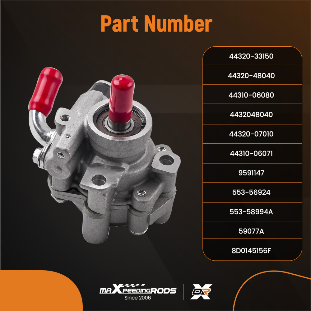 Compatible for Toyota Camry XLE LE Models 3.0L compatible for Lexus ES300 01-06 Power Steering P/S Pump 