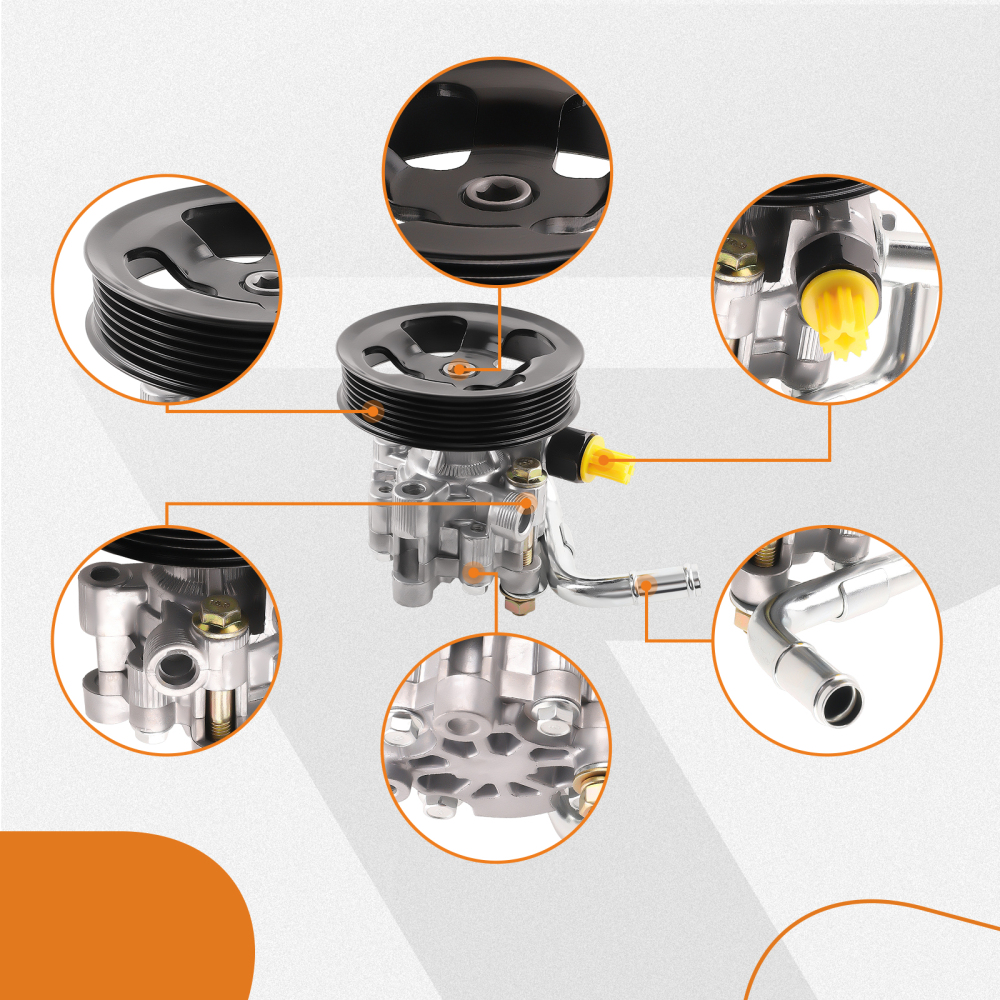 Power Steering Pump w/ Pulley 21-5168 compatible for Chevy Prizm compatible for Toyota Corolla 1.8L 98-02