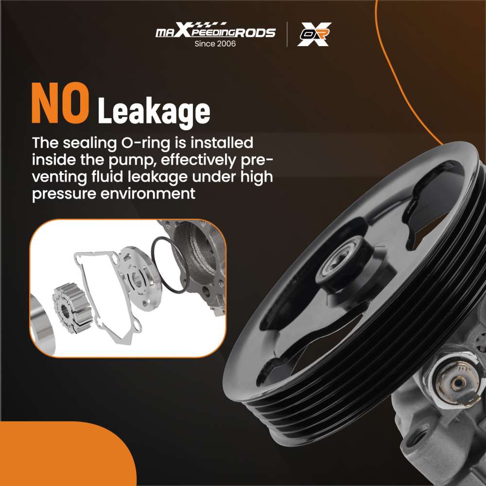 Power Steering Pump with Pulley compatible for Infiniti G35 compatible for Nissan 350Z 2003-2006 2007