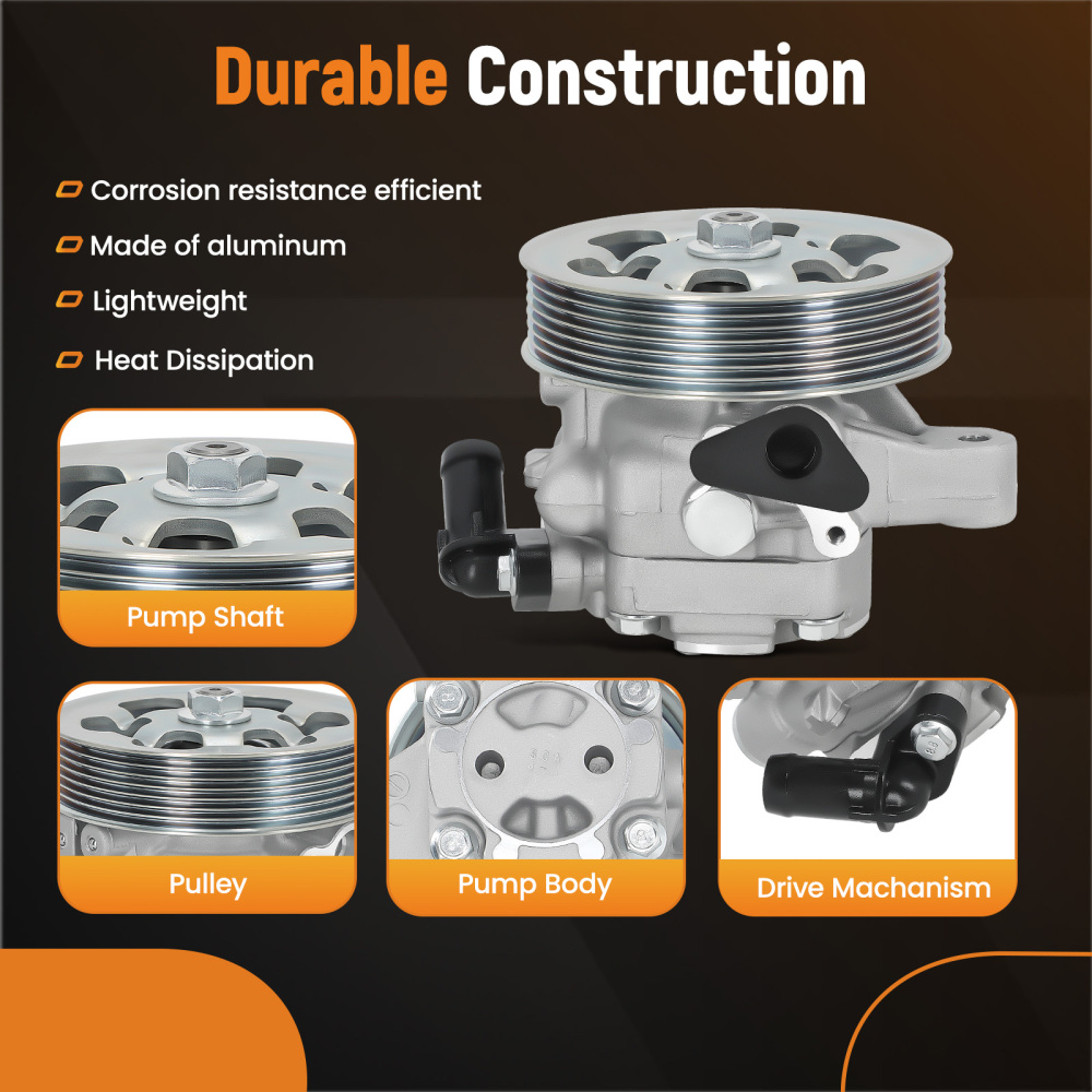 Power Steering Pump w/ Pulley compatible for Acura RSX L4 2.0L2002 2003 - 2006 21-5419