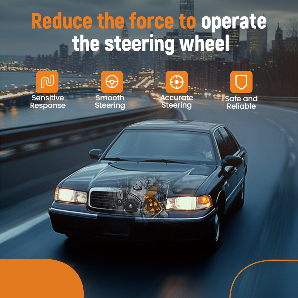 Power Steering Pump w/ Pulley compatible for Acura RSX L4 2.0L2002 2003 - 2006 21-5419