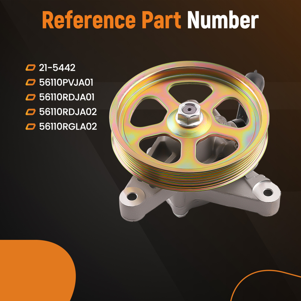 Power Steering PumpPulley compatible for Honda Odyssey Pilot compatible for Acura MDX 2003-2013 21-5442