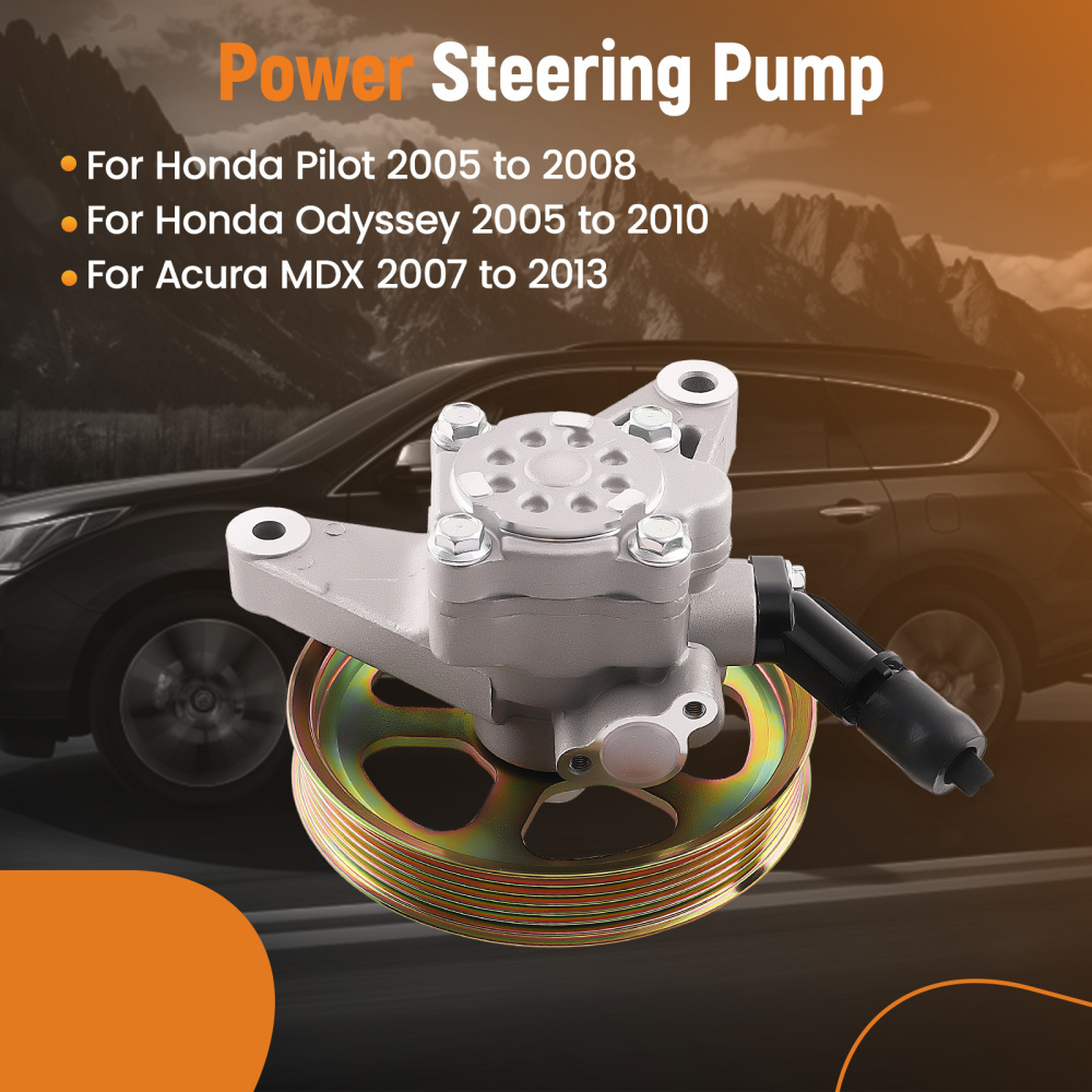 Power Steering PumpPulley compatible for Honda Odyssey Pilot compatible for Acura MDX 2003-2013 21-5442