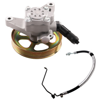 Power Steering Pump With Pulley and Pressure Line Hose compatible for Honda Odyssey 3401201