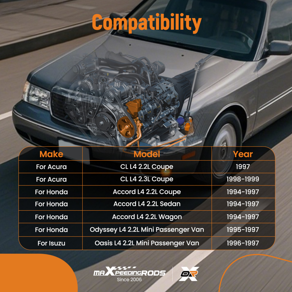 Power Steering Pump w/ Pulley compatible for Isuzu Oasis L4 2.2L compatible for Mini Passenger Van 1996-97
