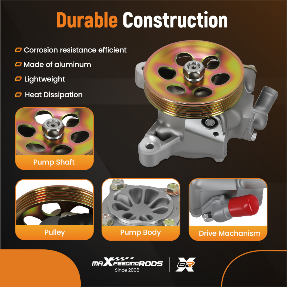 Power Steering Pump w/ Pulley compatible for Isuzu Oasis L4 2.2L compatible for Mini Passenger Van 1996-97