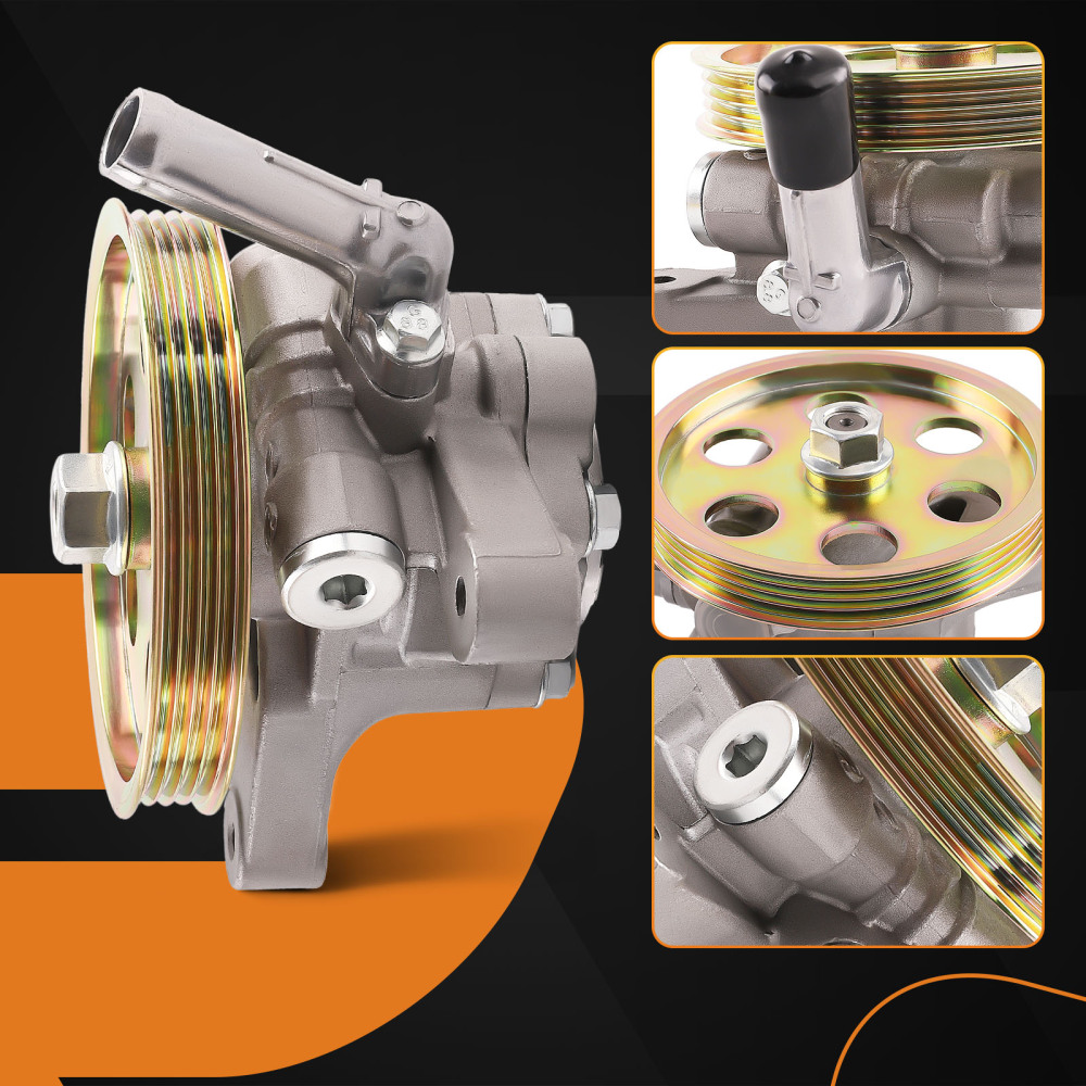 Power Steering Pump + Pulley compatible for Honda Accord 3L V6 Odyssey 3.5L 99-04