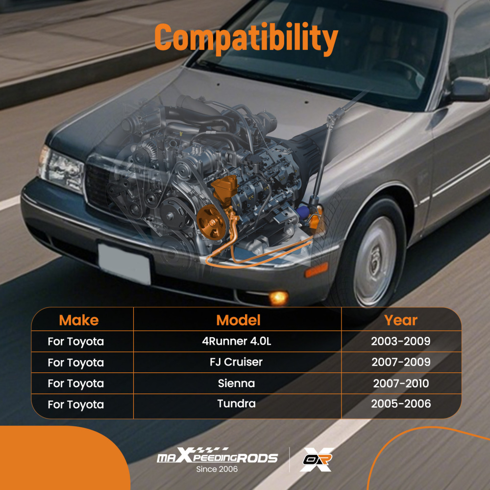 Power Steering Pump compatible for Toyota Sienna 2007 2008 - 2010 21-5363 4431008020