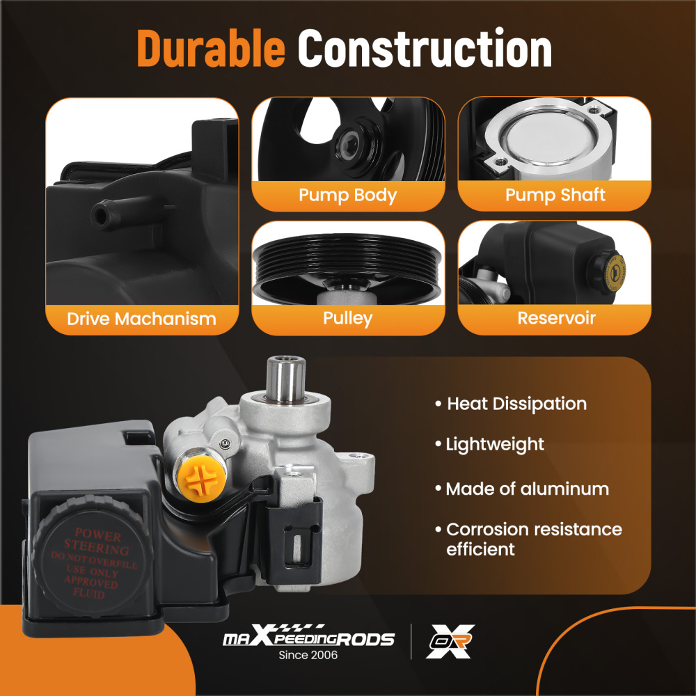 Power Steering Pump compatible for Chevrolet S10 L4 2.2L Extended Standard 1995-99 2058538