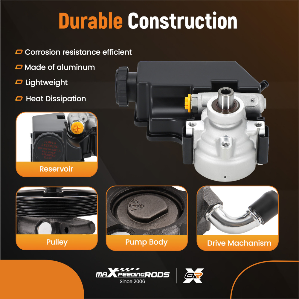 Power Steering Pump compatible for Chevrolet S10 L4 2.2L Extended Standard 1995-99 2058538