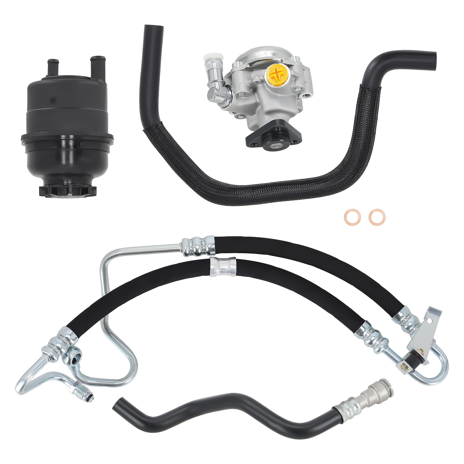 Power Steering Pump Kit compatible for BMW E46 2001-2005 32416760036