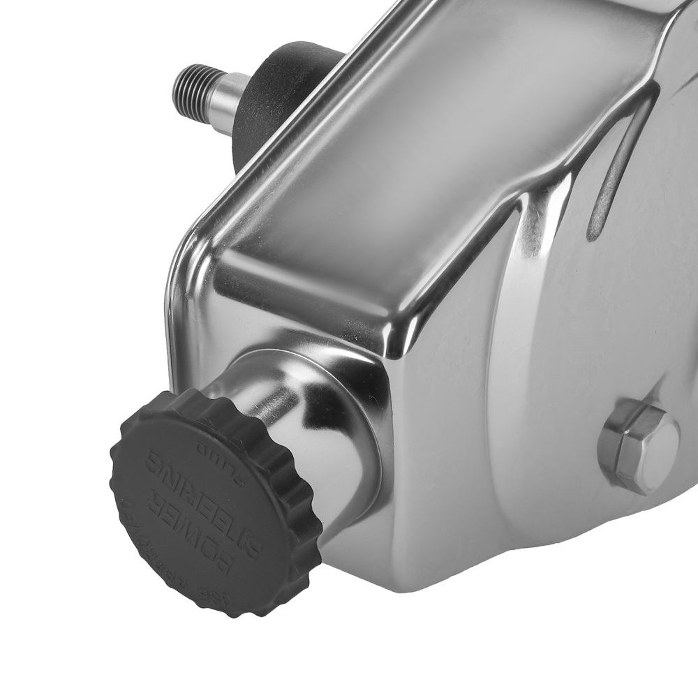 Power Steering Pump compatible for Chevy BBC SBC 350 454 Chrome Saginaw 5/8