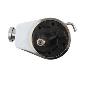Power Steering Pump compatible for Chevy BBC SBC 350 454 Chrome Saginaw 5/8 Key Way Style