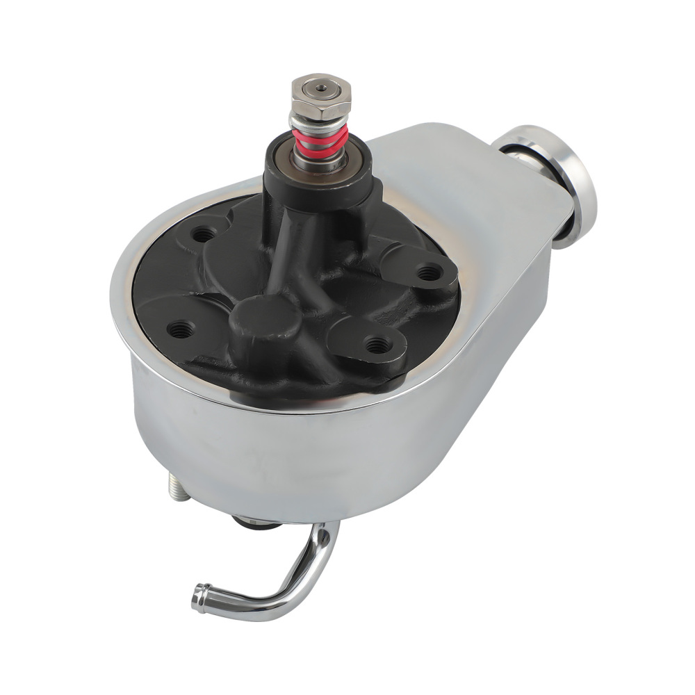 Power Steering Pump compatible for Chevy BBC SBC 350 454 Chrome Saginaw 5/8 1966-1974