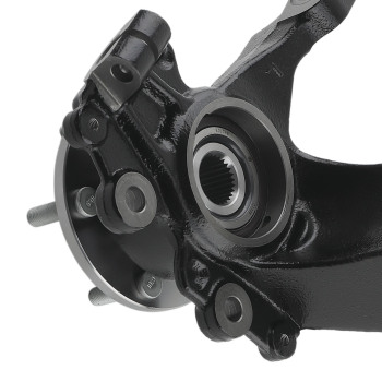 2XFront Wheel Hub Bearing Steering Knuckle Assembly compatible for Ford Focus 2.0L 2012-18