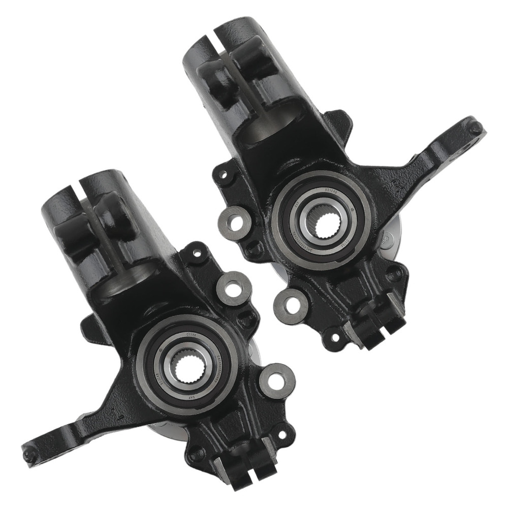 2XFront Wheel Hub Bearing Steering Knuckle Assembly compatible for Ford Focus 2.0L 2012-18