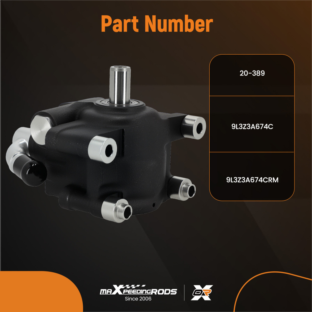 Power Steering Pump compatible for Ford Expedition F-150 Lobo V8 5.4L 4.6L 20-389 09-10