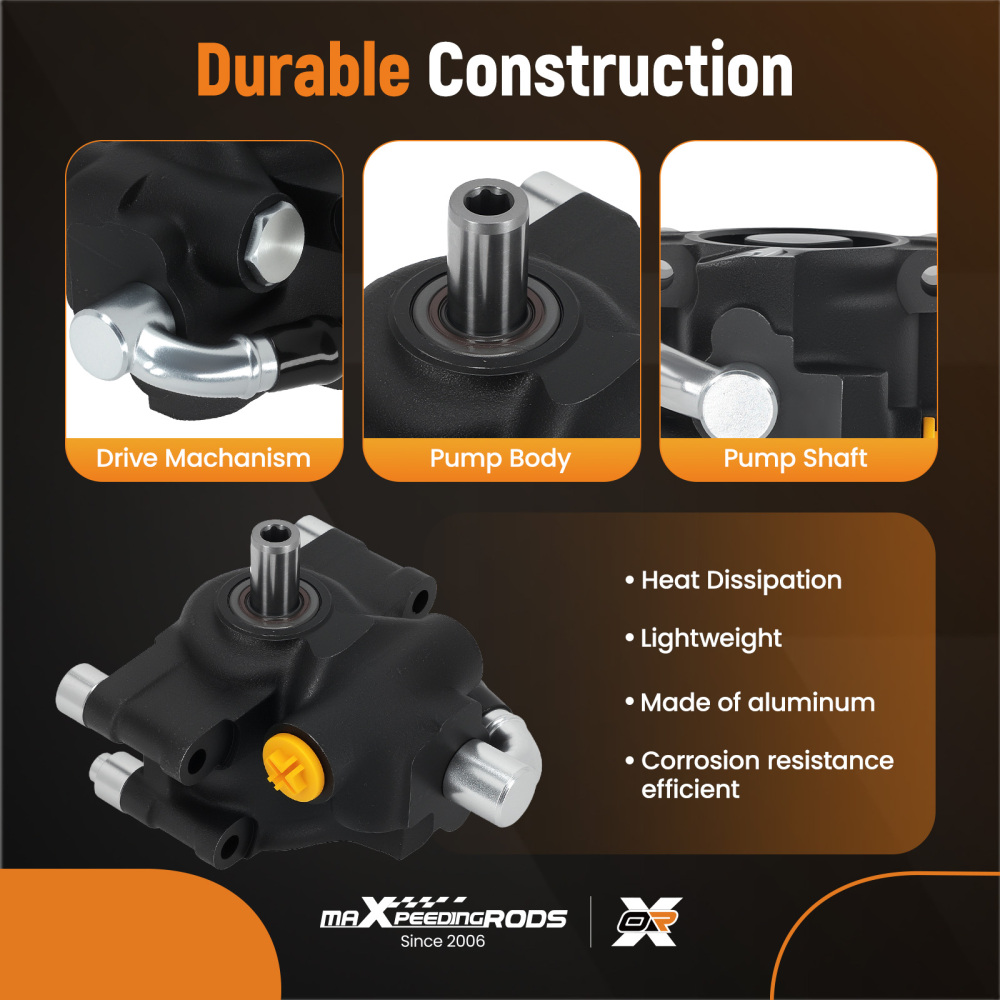 Power Steering Pump compatible for Ford Expedition F-150 Lobo V8 5.4L 4.6L 20-389 09-10