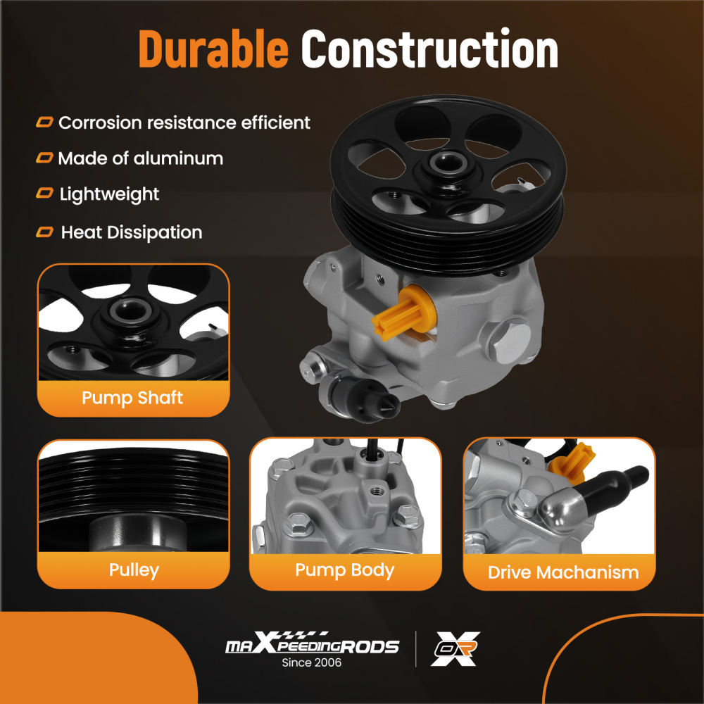 Aluminum Power Steering Pump compatible for Subaru Forester 2006-2008 34430SA0019L