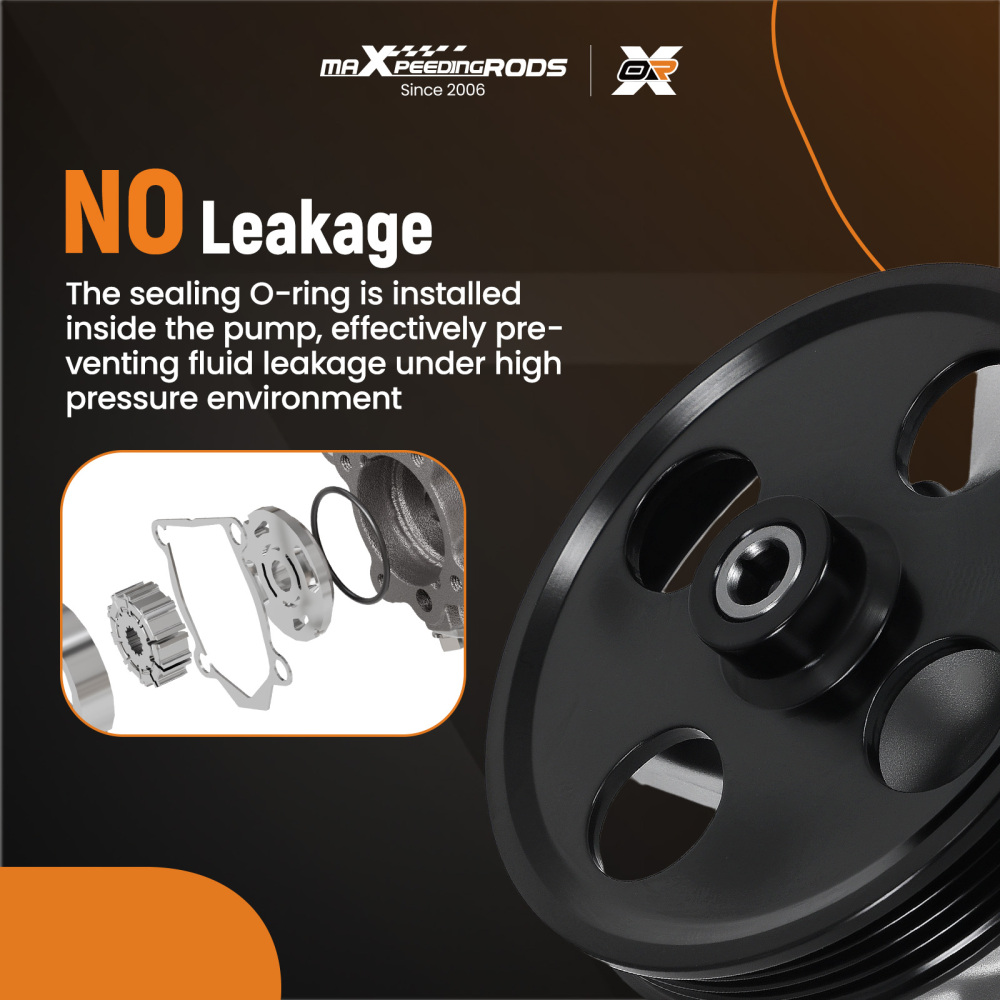 Power Steering Pump compatible for Mazda CX-9 V6 3.5L 3.7L 2007-2015 LF2432650B 21-358