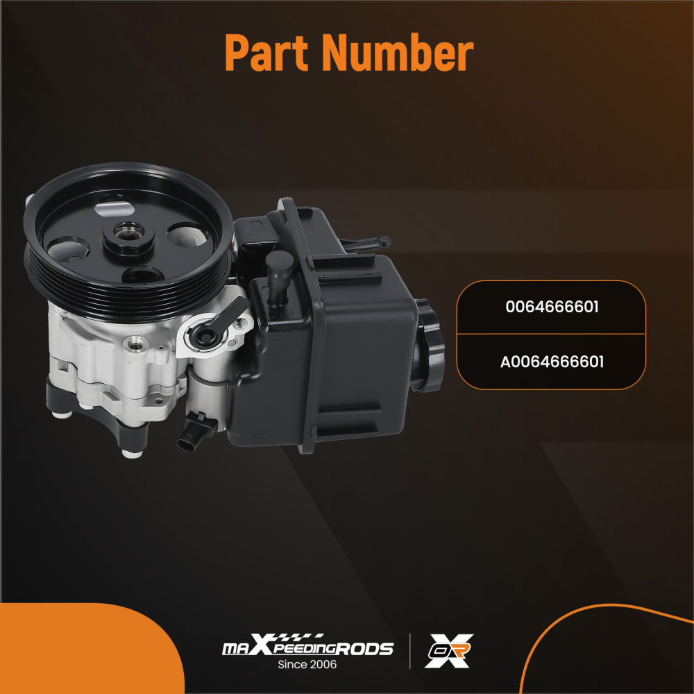 Power steering pump compatible for Mercedes Vito W639 Sprinter W906 Diesel OM651 A0064666601