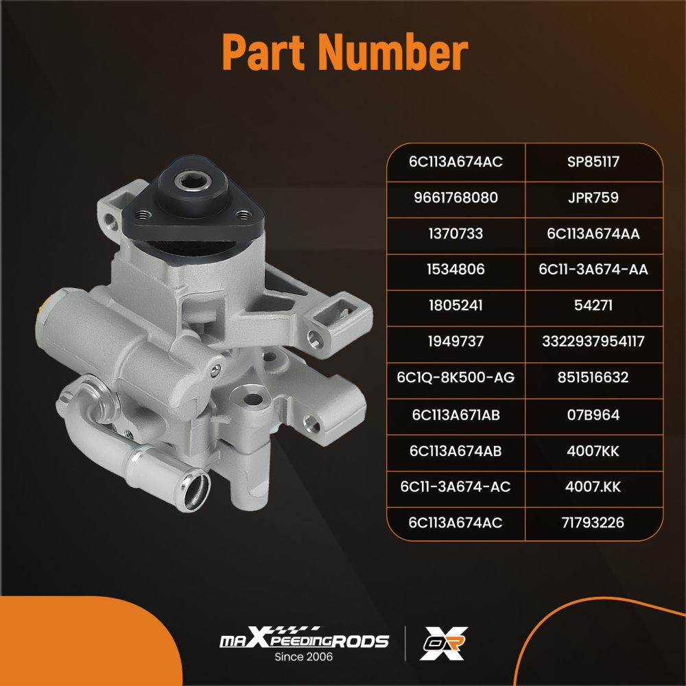 Compatible for FORD TRANSIT MK7 MK8 CUSTOM TOURNEO 2.2 TDCI HYDRAULIC POWER STEERING PUMP