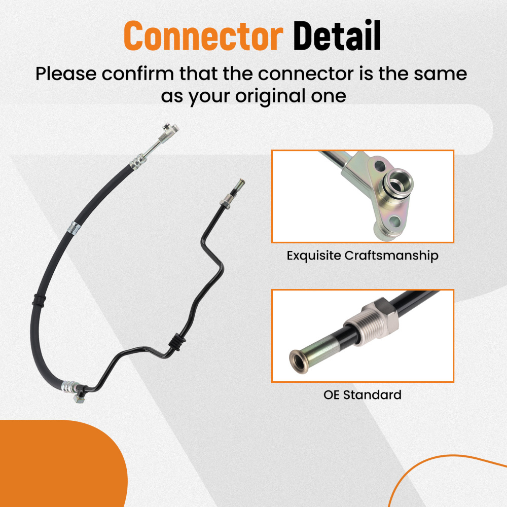 Power Steering Pressure Line Hose compatible for Honda Pilot compatible for Acura MDX V6 3.5L 2001-2004