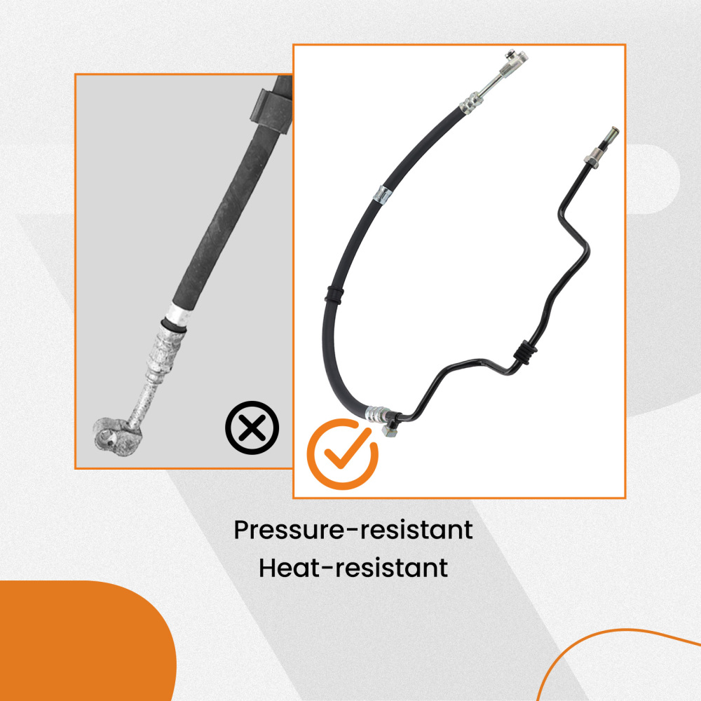 Power Steering Pressure Line Hose compatible for Honda Pilot compatible for Acura MDX V6 3.5L 2001-2004