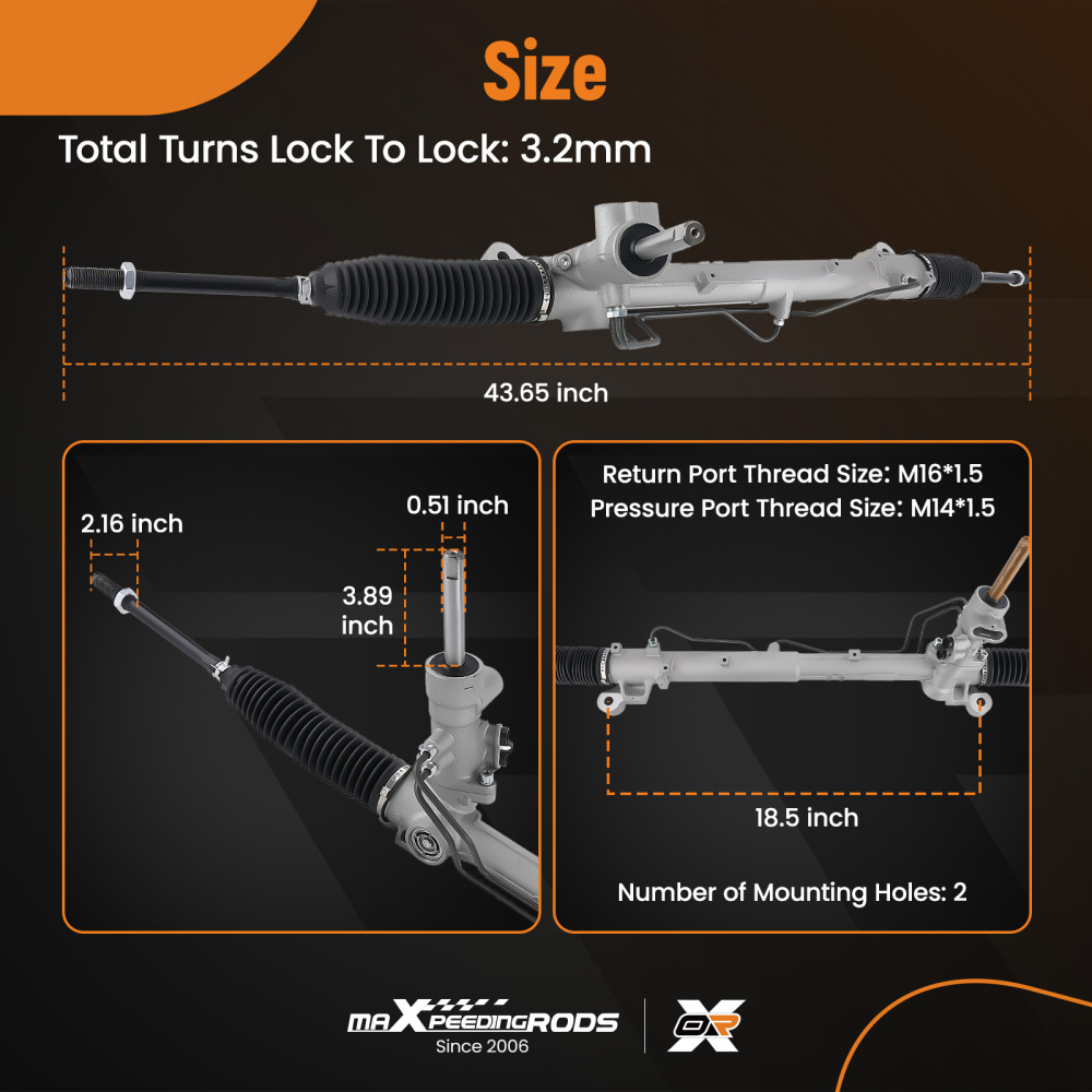 Sterzo Scatola compatibile per Ford C-Max DM2 1.6 TDCi 1.8 2.0 2007 2008 09-2010 3M513A500AK