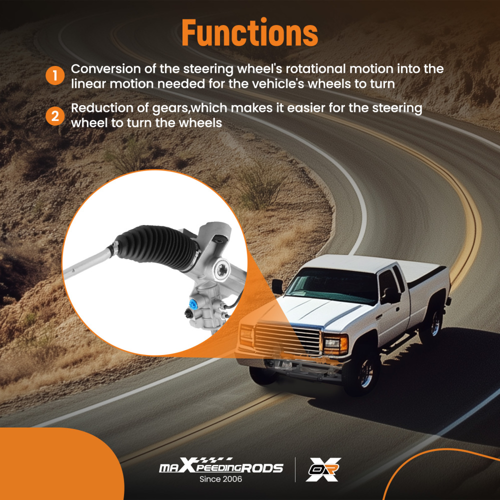 Power Steering Rack for VW T4 Bus/Van 7D1422061A 48cm M16